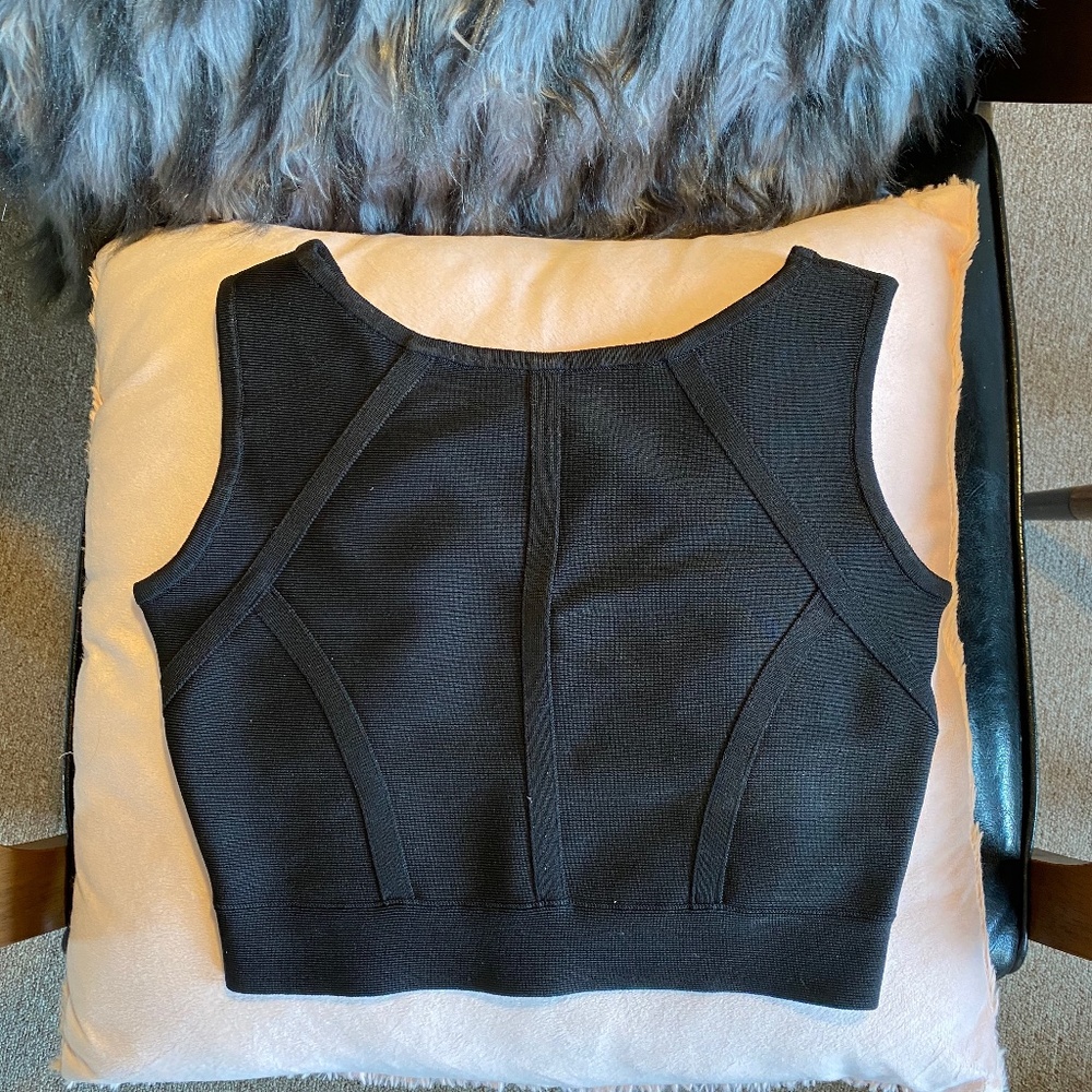 BCBG Fanella Reversible Crop Top XS